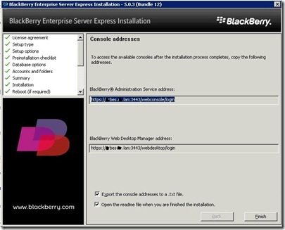 17 BES install complete 17 BES install complete