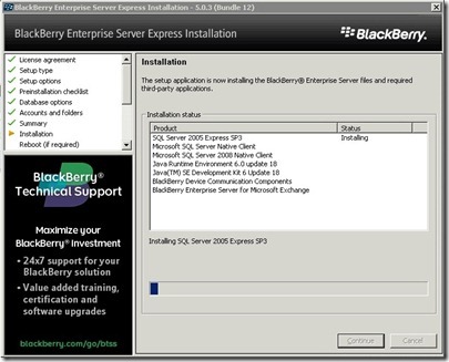 9 BES Install progress 1 9 BES Install progress 1