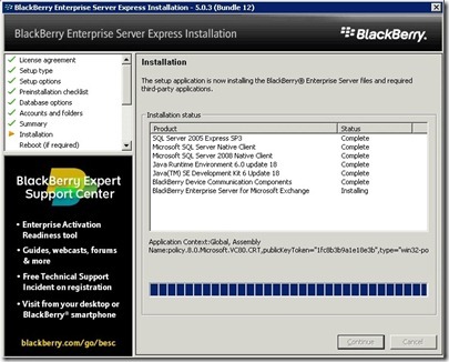 9 BES install progress 2 9 BES install progress 2
